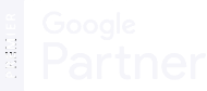 Weißes Logo "PREMIER Google Partner"
