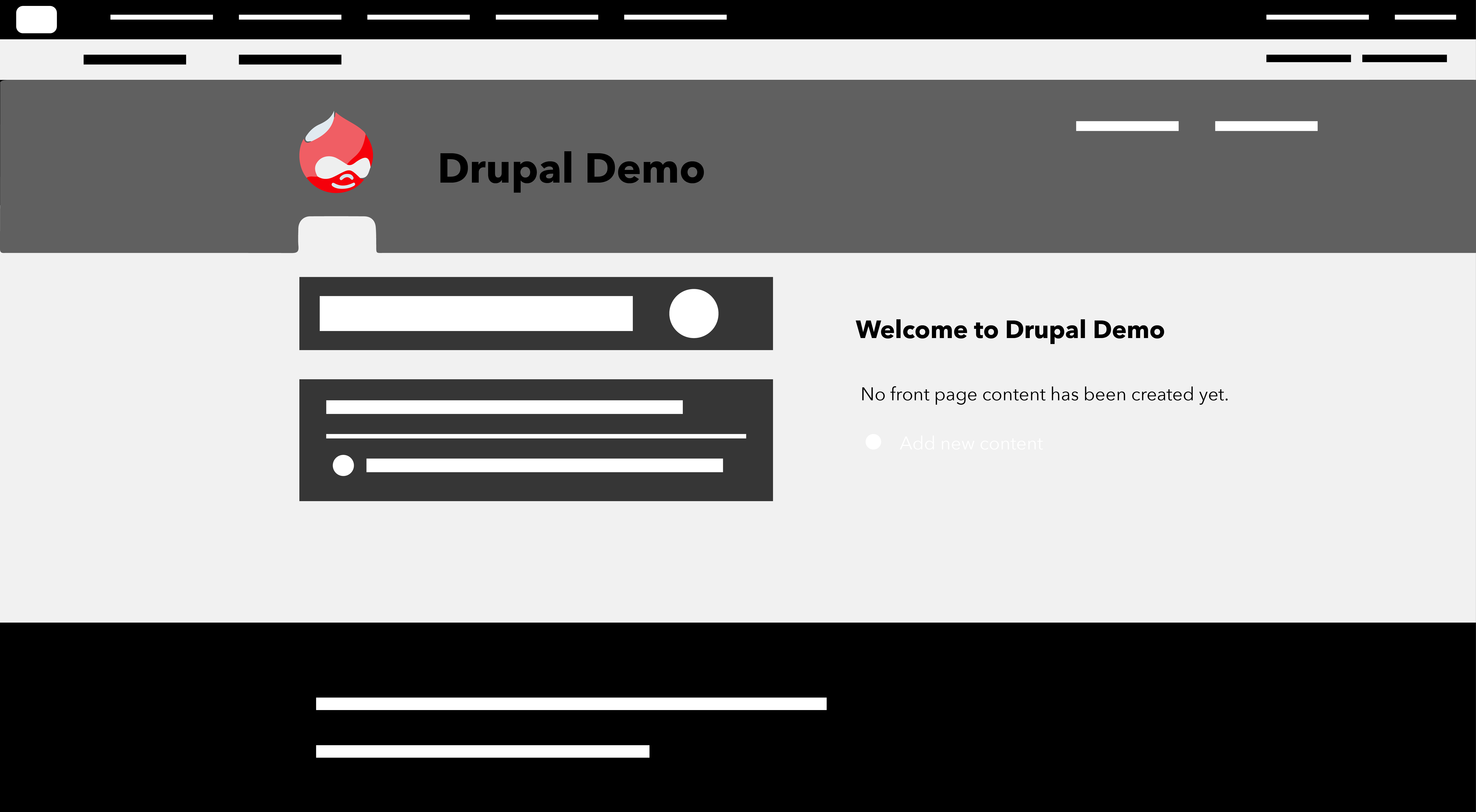 Drupal Benutzeroberfläche Demo