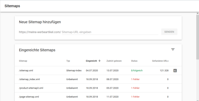 Webmaster Tools: Sitemaps
