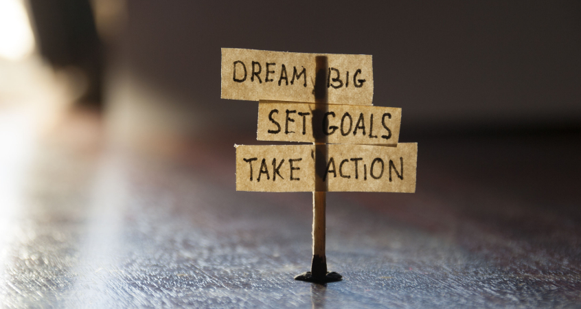 Lexikon: Dream Big Set Goals Take Action